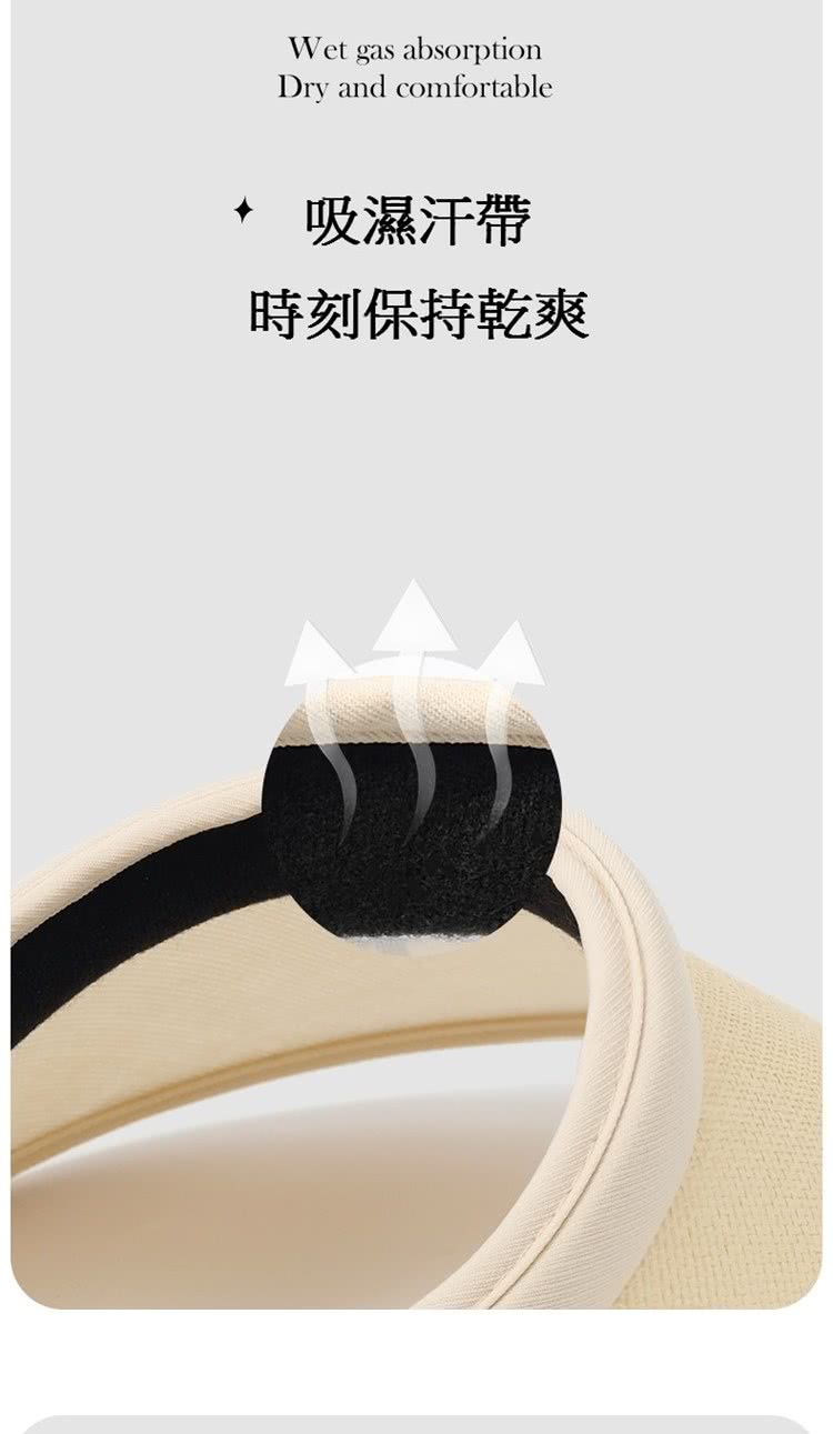 吸濕汗帶 時刻保持乾爽 