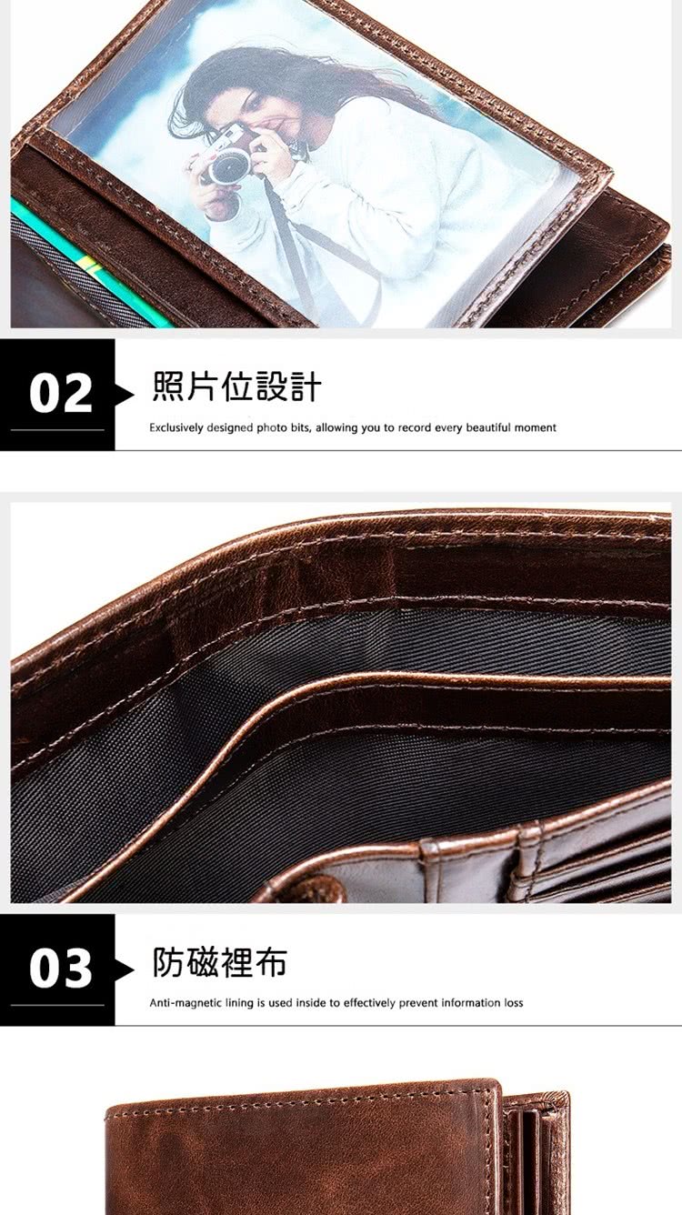 照片位設計 防磁裡布 