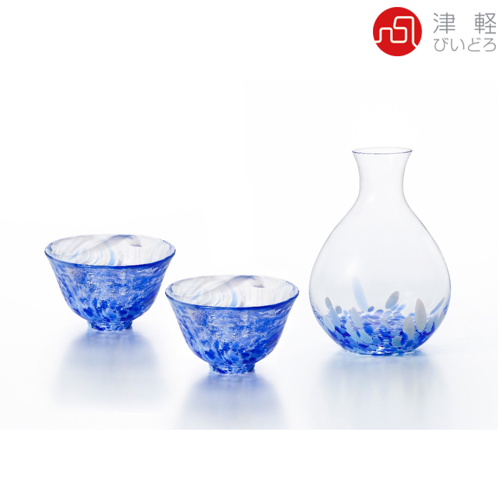 ADERIA】日本津輕岩清水一壺兩杯禮盒組清酒杯清酒壺(清酒杯清酒壺手工杯)