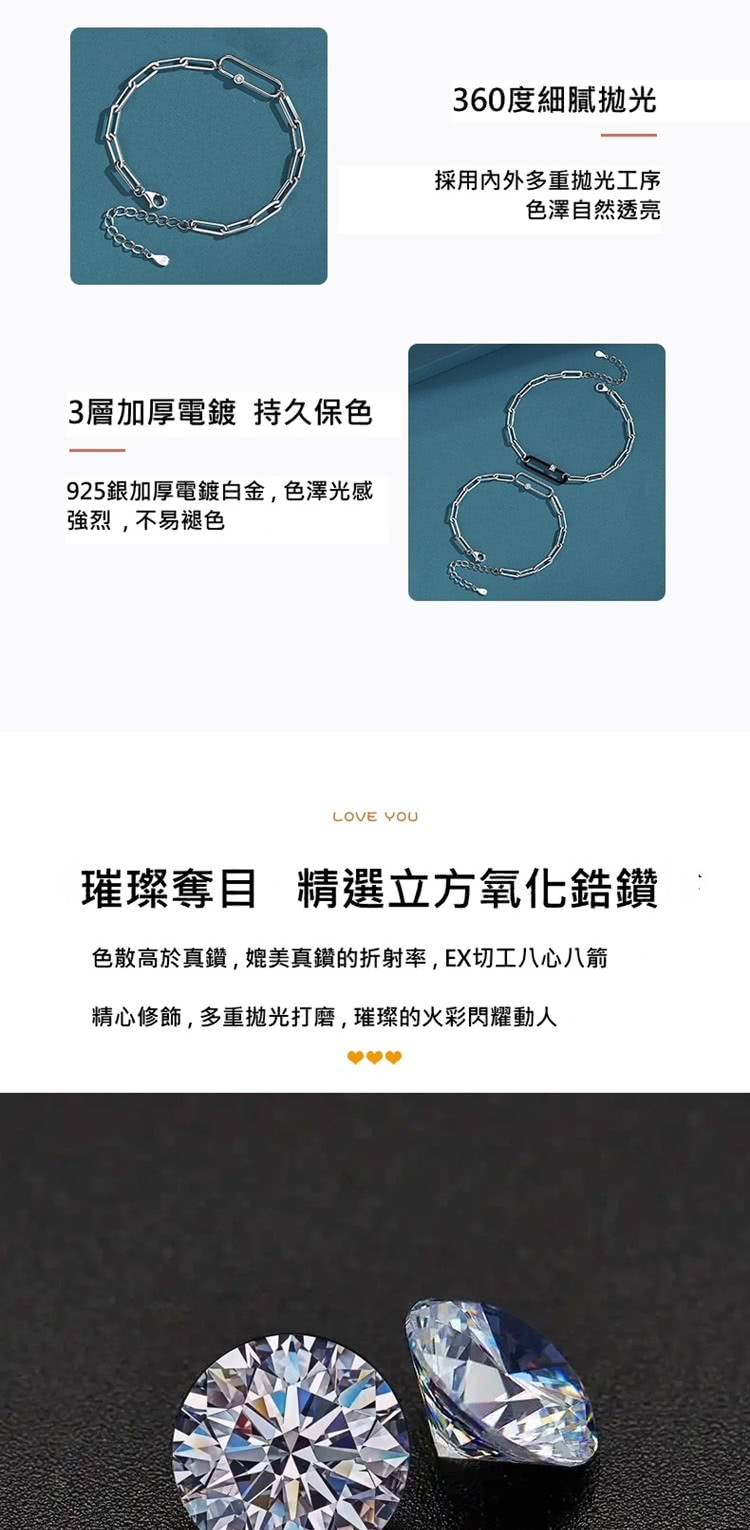 色散高於真鑽,媲美真鑽的折射率,EX切工八心八箭