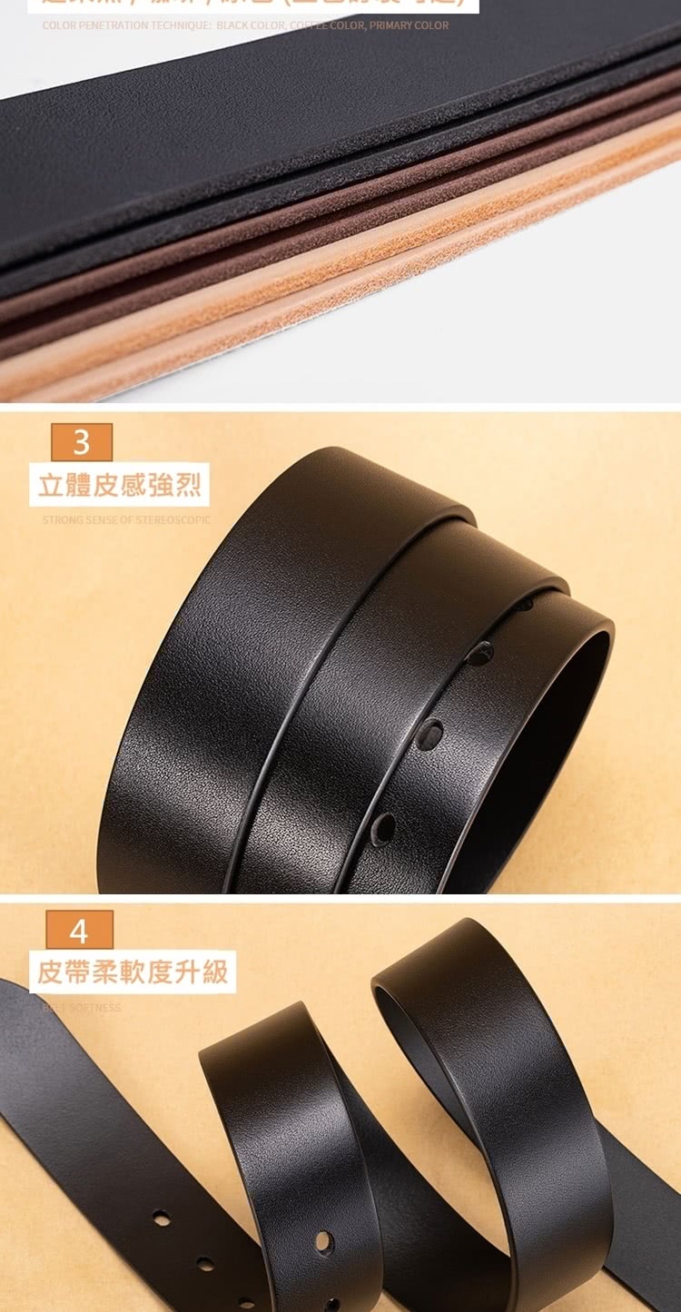 立體皮感強烈 皮帶柔軟度升級 