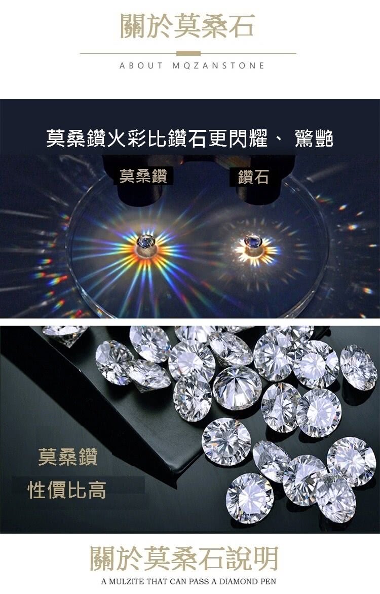 莫桑鑽火彩比鑽石更閃耀、驚艷