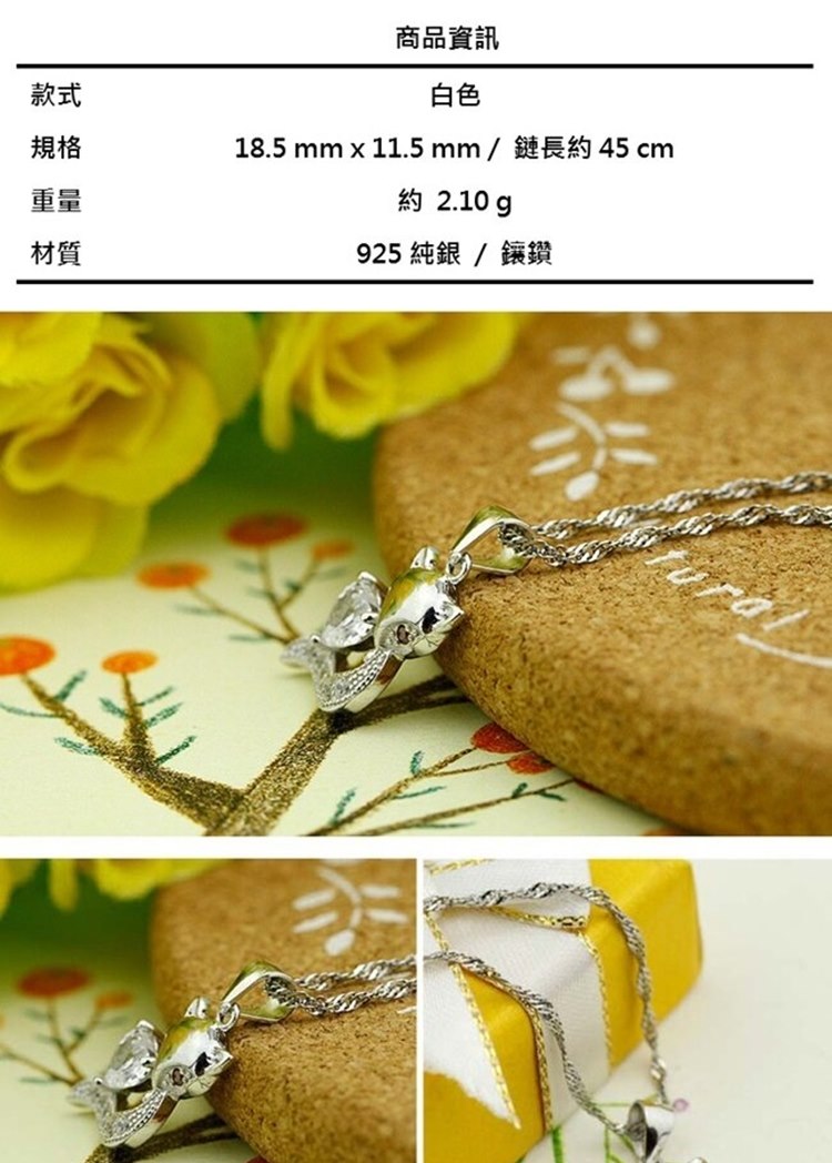 18.5 mm x 11.5 mm鏈長約45 cm