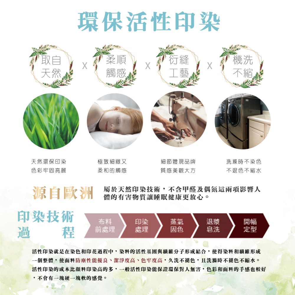 活性印染的成本比顏料印染高的多,一般活性印染能保證環保對人無害,色彩和面料的手感也較好