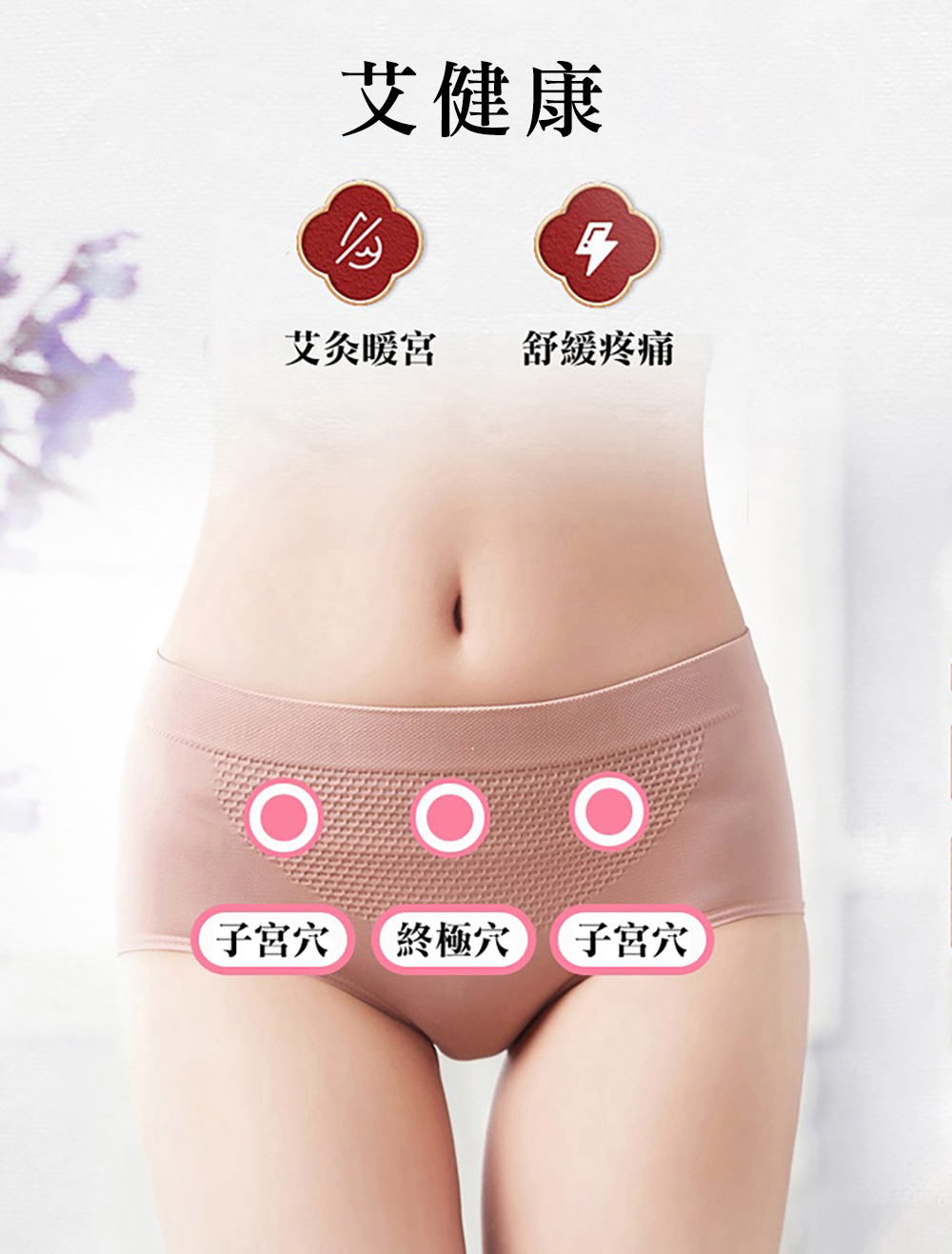 艾健康 艾灸暖宮 舒緩疼痛 子宮穴 終極穴 子宮穴 