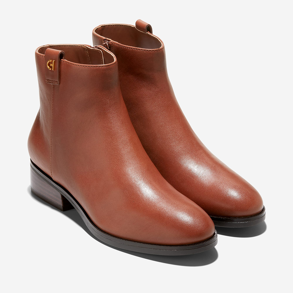 Cole Haan】LEIGH BOOTIE 經典短靴女靴經典棕-W29283