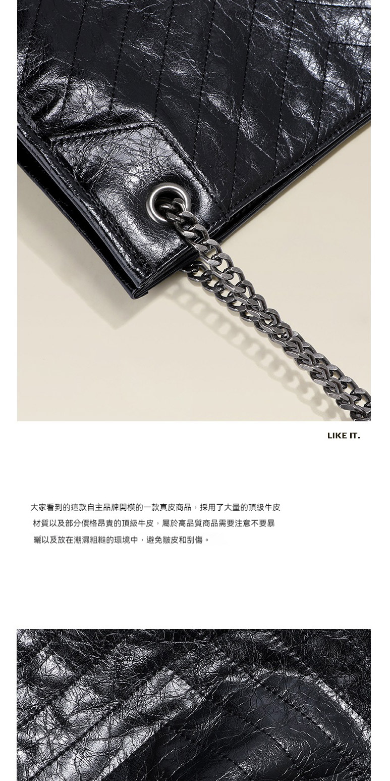 大家看到的這款自主品牌開模的一款真皮商品,採用了大量的頂級牛皮 材質以及部分價格昂貴的頂級牛皮,屬於高品質商品需要注意不要暴 曬以及放在潮濕粗糙的環境中,避免皺皮和刮傷。 
