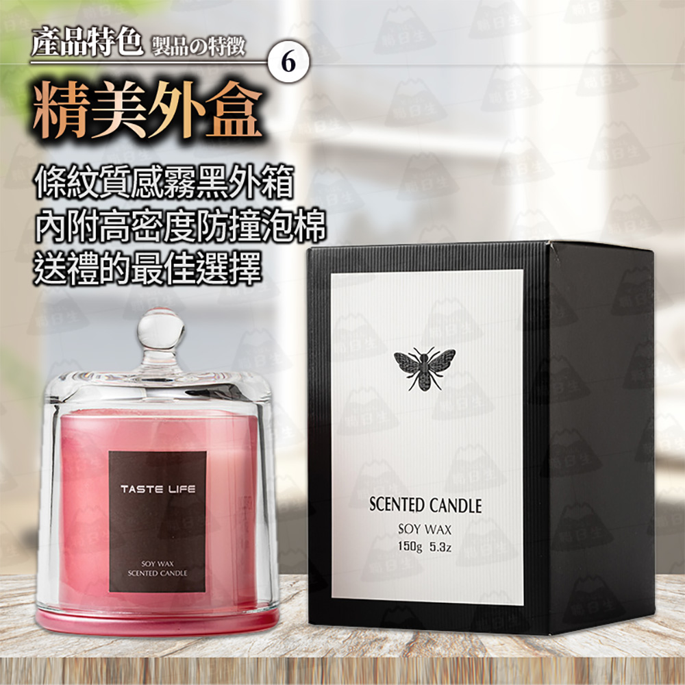 産品特色 製品特徴 6 精美外盒 條紋質感霧黑外箱 內附高密度防撞泡棉 送禮的最佳選擇 