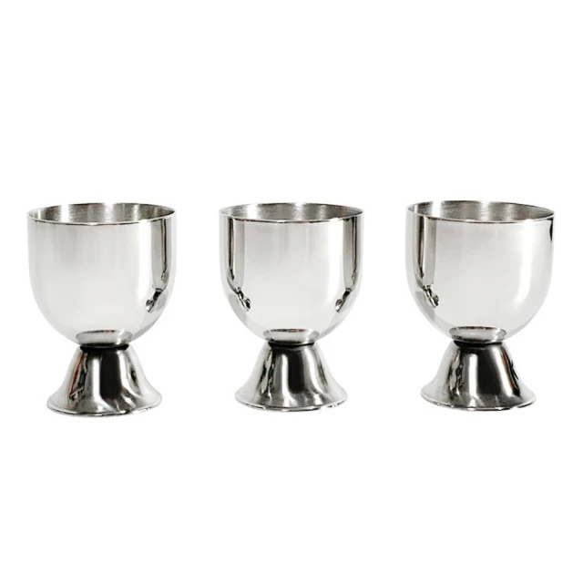 百貨King 不鏽鋼敬神杯/不鏽鋼杯/供杯(3入裝)
