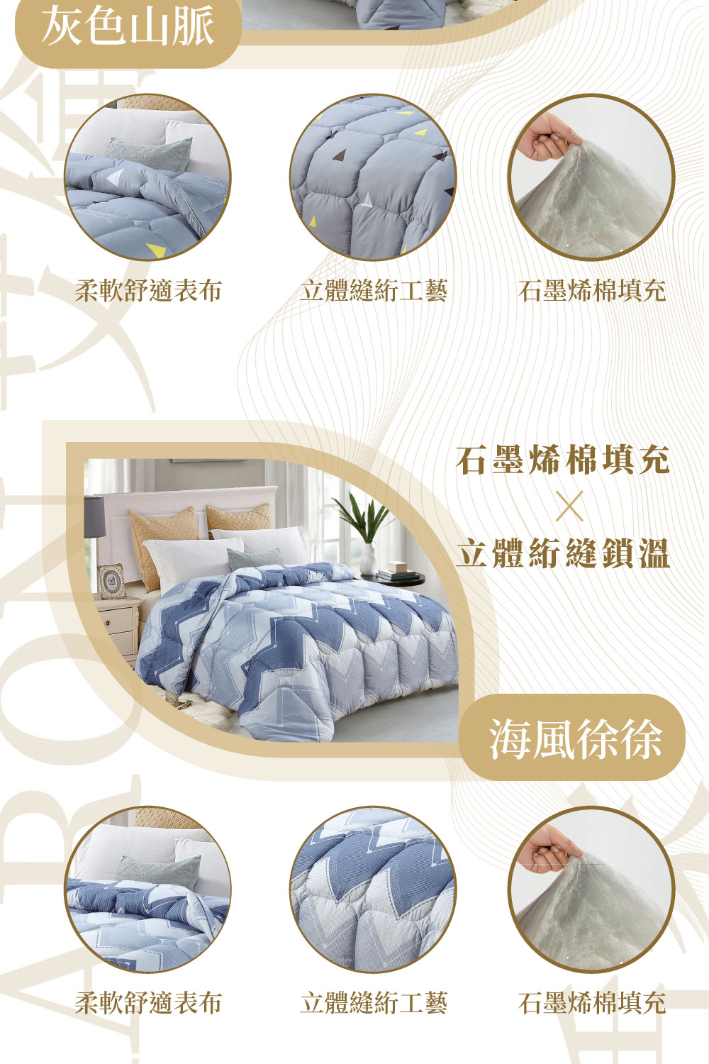 柔軟舒適表布
