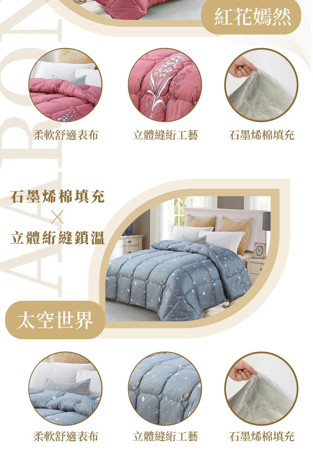 柔軟舒適表布