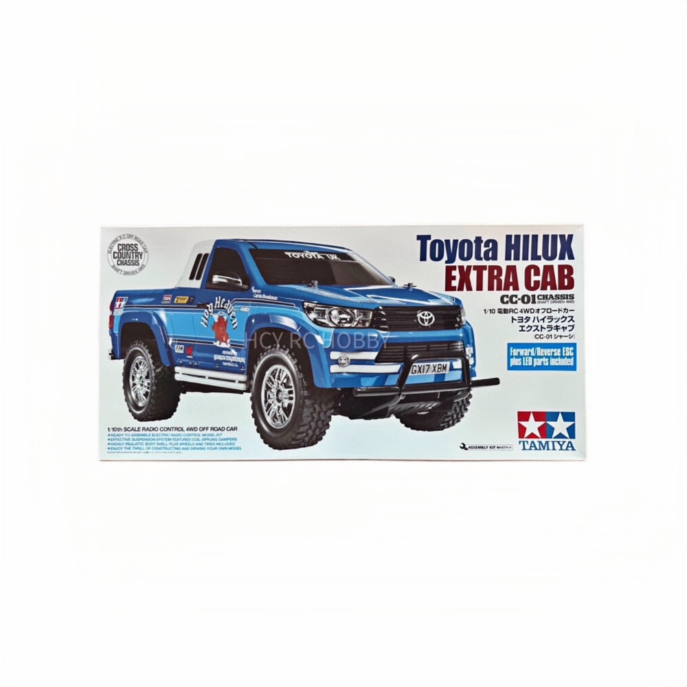 TAMIYA】TAMIYA 田宮1/10 TOYOTA HILUX EXTRA CAB 山豬CC-01底盤