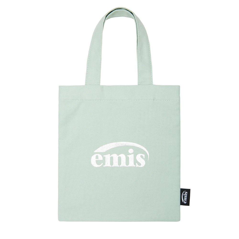 ☆EMIS☆ SILVER LOGO MINI ECO BAGSKY BLUE SILVER LOGO MINI ECO BAG-SKY BLUE - EMIS
