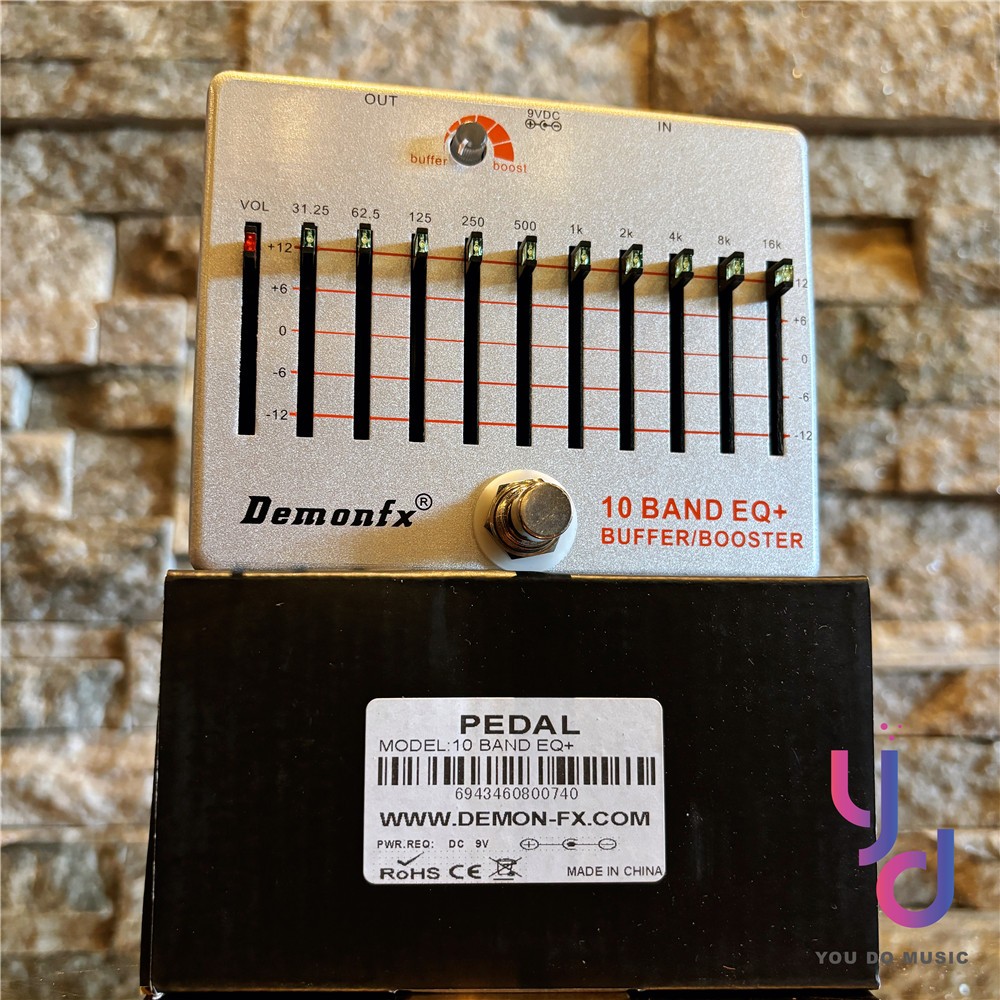 Demonfx Audio 10 BAND EQ BUFFER Booster 電吉他效果器mxr