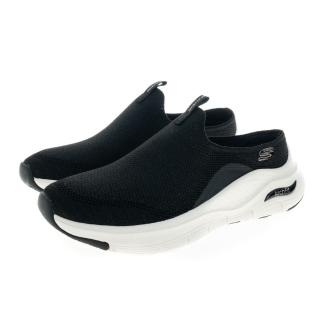 【SKECHERS】Arch Fit 休閒支撐穆勒鞋(149774BKRG{跑很快})