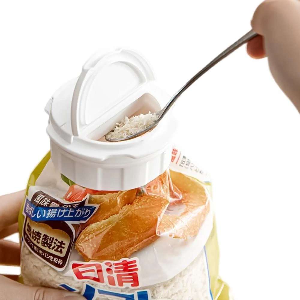 Inomata 麵粉袋蓋 雙開蓋 日本製 出料嘴 密封夾 封口夾 保鮮夾 食物夾 密封蓋 食物封口夾