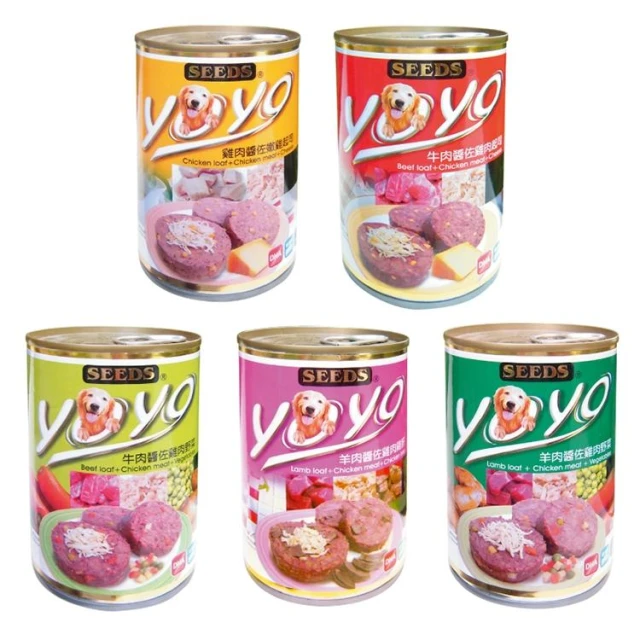 【Seeds 聖萊西】SEEDS 惜時 YOYO愛犬機能餐罐 375g 狗罐頭 犬罐