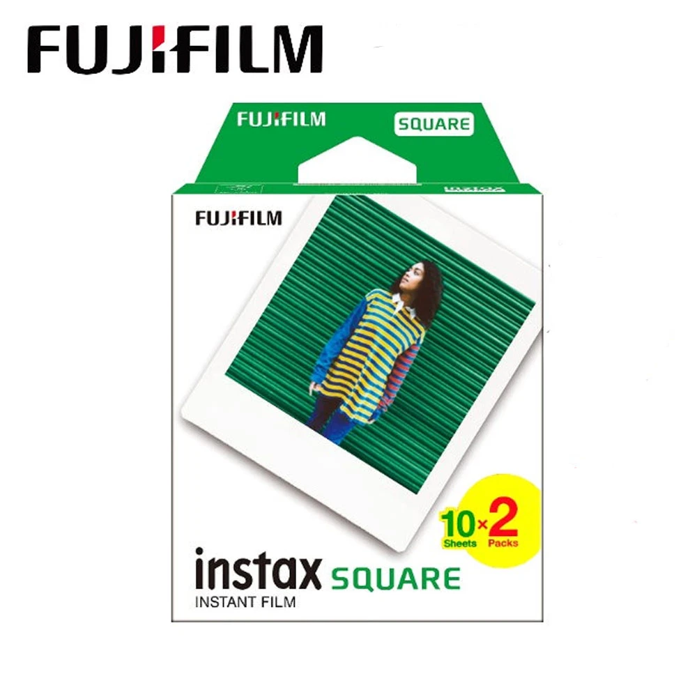 【FUJI】instax Square 方形底片 空白底片 2捲共20張  適用 SQ1 SQ6 SQLink(instax square 方形底片 2入)