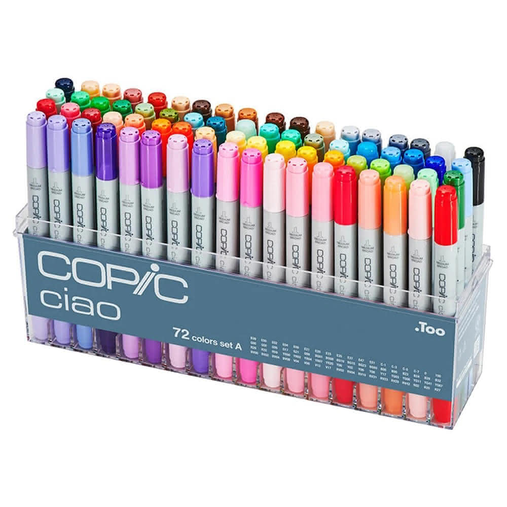 COPIC 72色×3 Japan Genuine Copic Ciao 3 Generation Soft Head Marker Pen