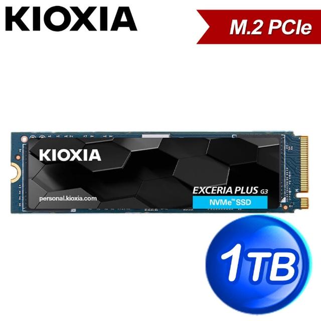 KIOXIA 鎧俠】EXCERIA PLUS G3 1TB M.2 2280 PCIe NVMe Gen4x4 SSD