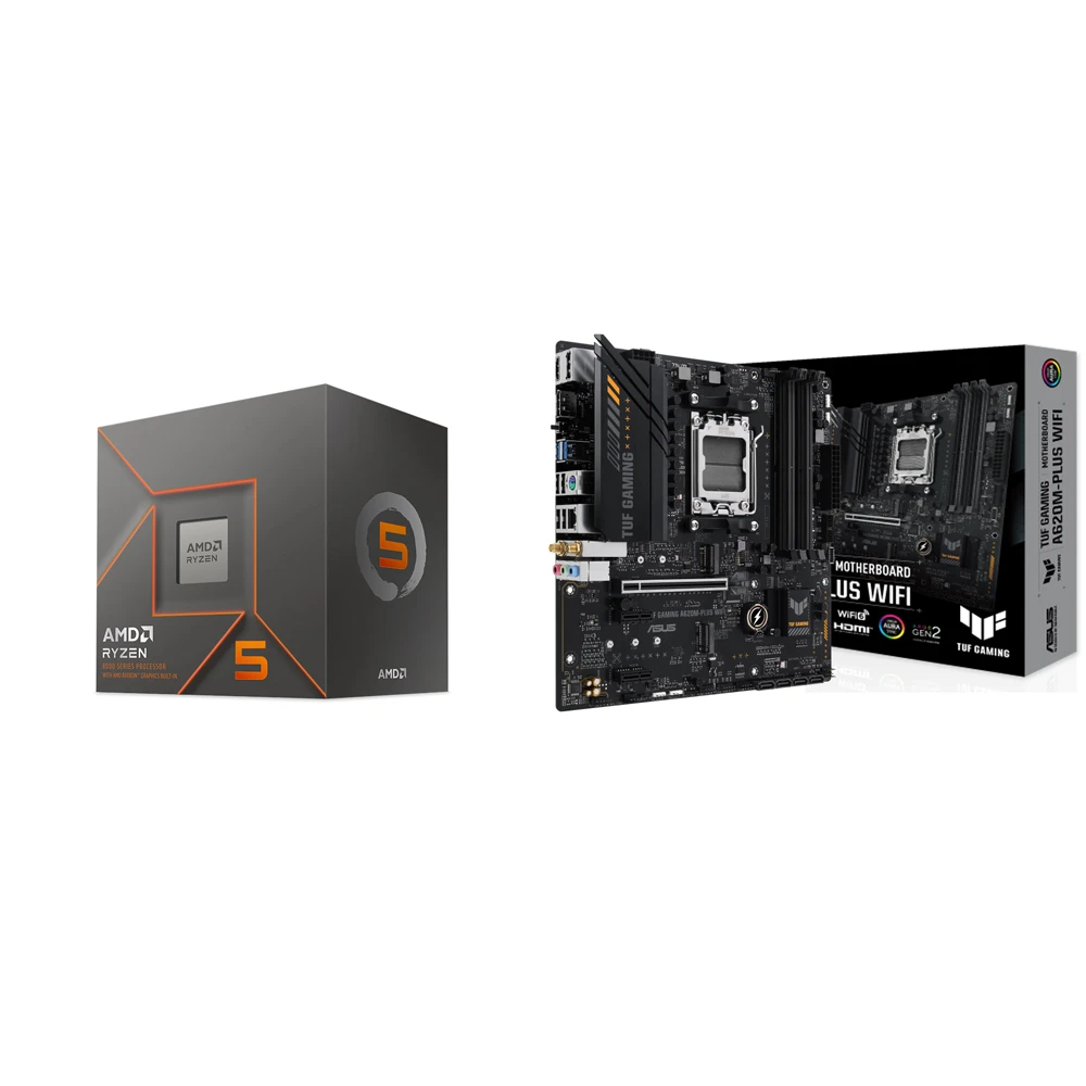 AMD 超微】〈自MO價〉AMD R5 7500F MPK+華碩TUF GAMING A620M-PLUS