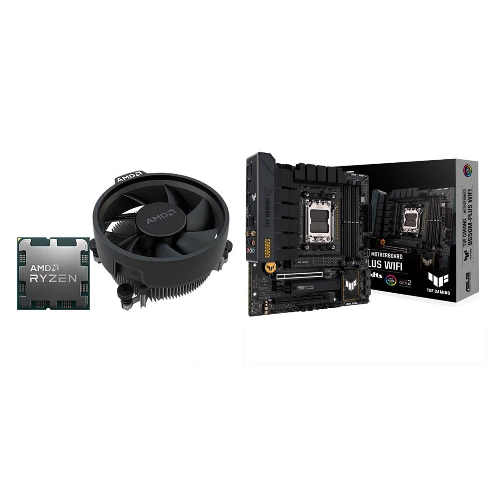 AMD 超微】〈自MO價〉AMD R5 7500F MPK+華碩TUF GAMING A620M-PLUS