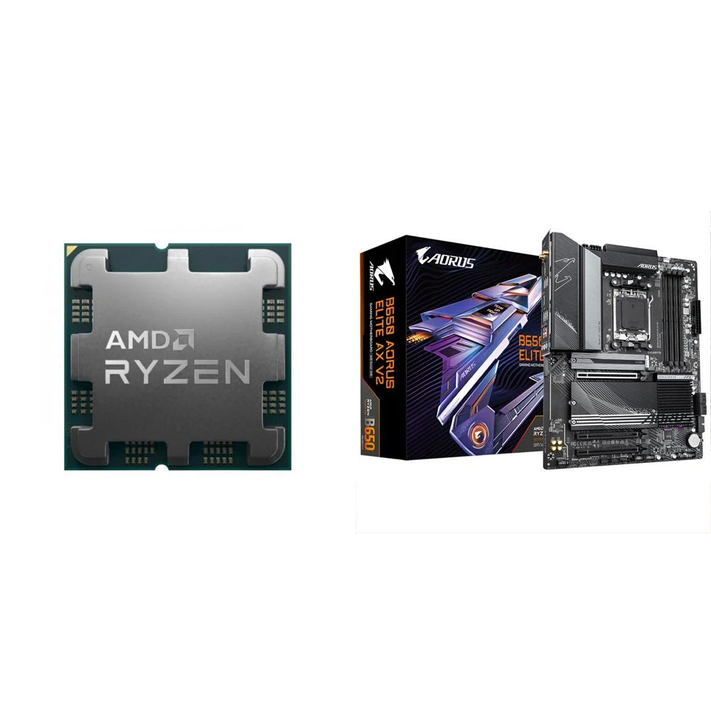 【AMD 超微】〈自MO價〉R7 7700 MPK+技嘉 B650 AORUS ELITE AX V2 ATX主機板