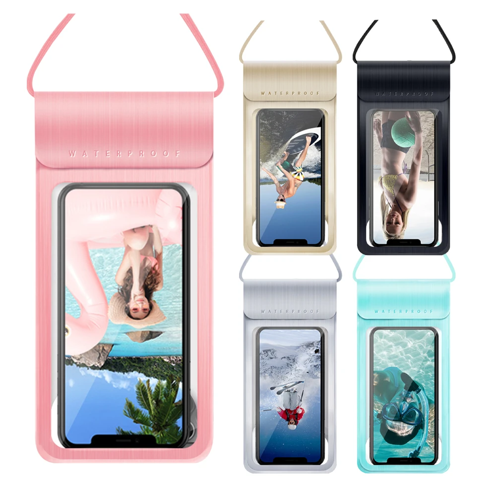 手機防水套｜防水手機袋 可觸控 加大款 防水袋 游泳手機袋 四重保護 防水手機套 防水包 手機夾鏈袋