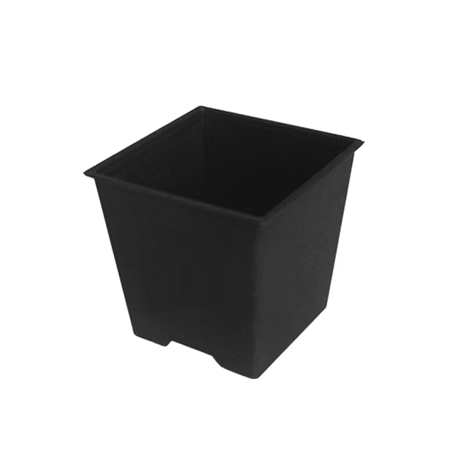 【蔬菜之家】四方型栽培盆4吋-黑色 厚適用多肉植物 透氣盆 塑膠花盆