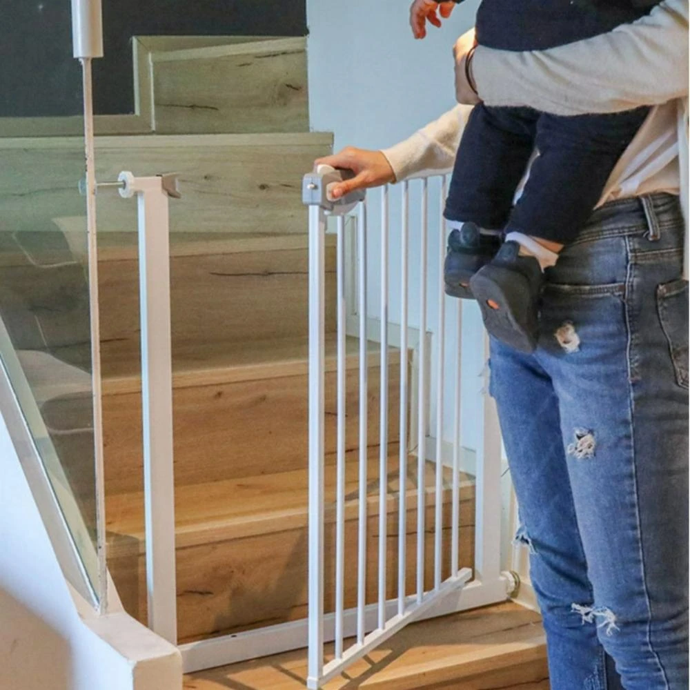 天使花園官方 自動回彈安全門欄 高100CM(柵欄 寵物柵欄 圍欄 雙向開門 隔離)