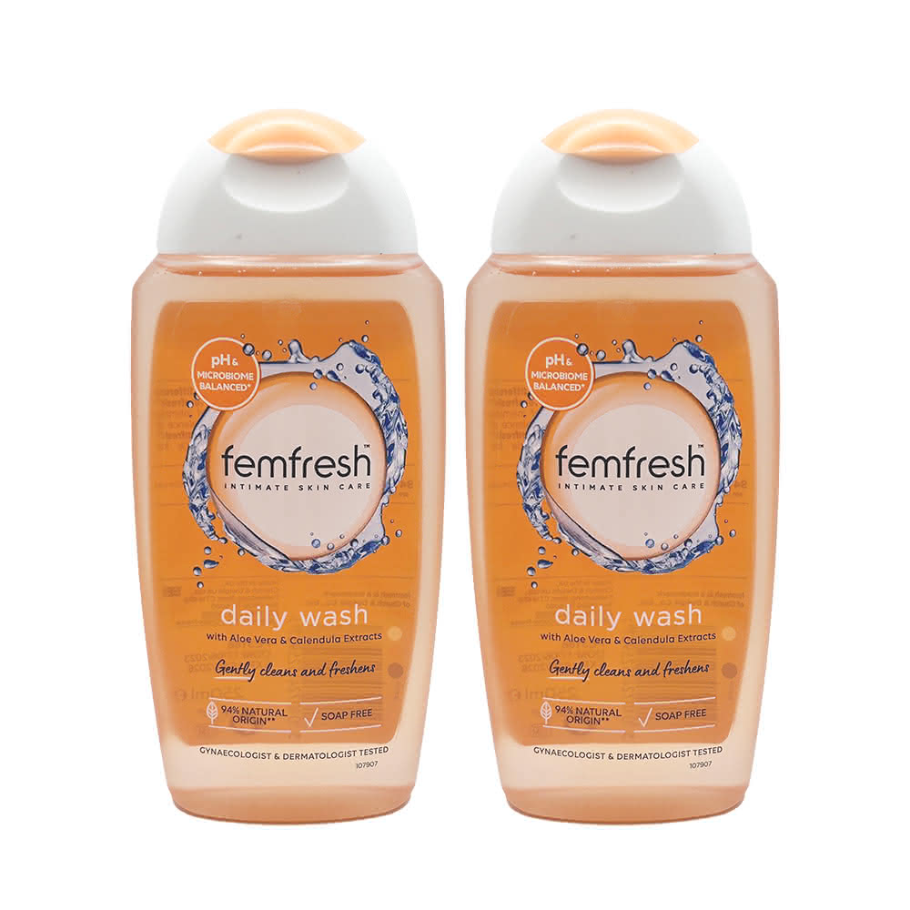 【femfresh 芳芯】女性私密處護理液 #洋甘菊★超值2入組★現省40國際航空版
