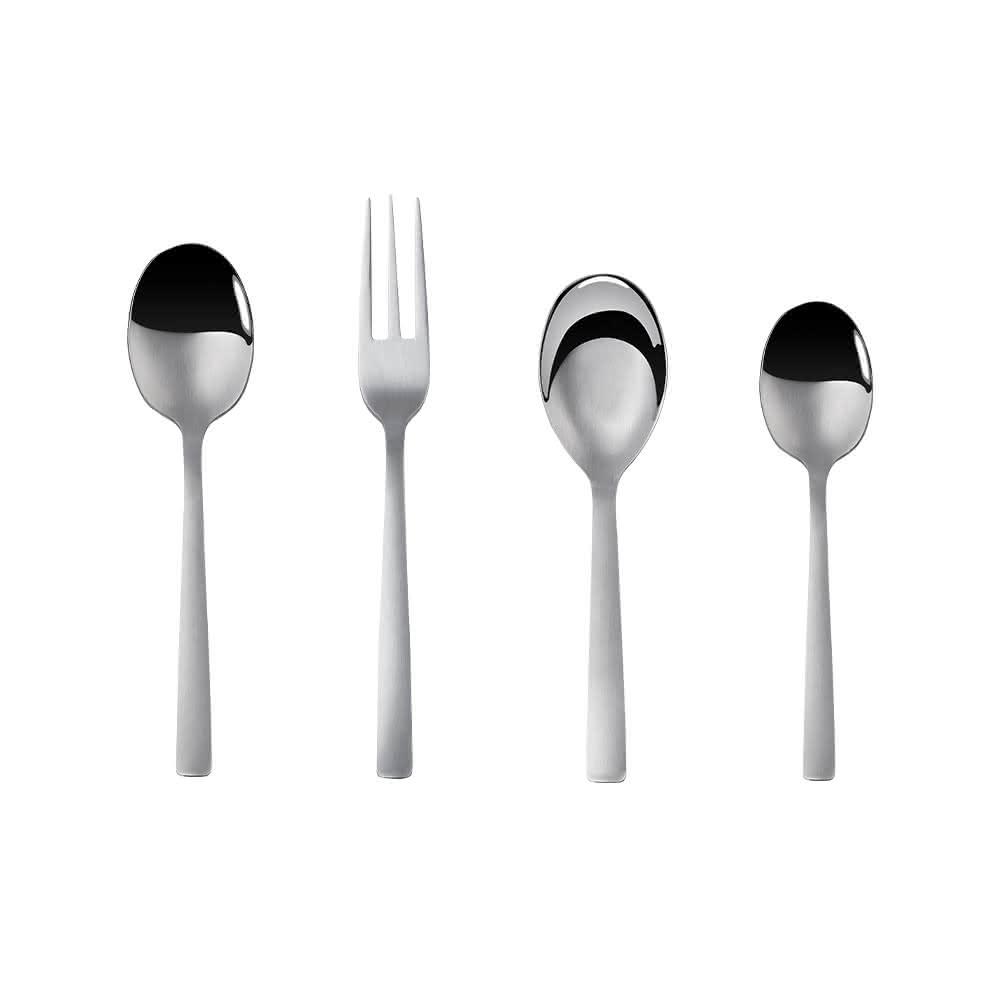 PERFECT 理想】台灣製金緻316不鏽鋼小湯匙小叉子小台匙咖啡匙霧面砂光