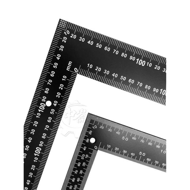 專業黑角尺24吋木工角尺寬板鐵工角尺木工角度尺L型鐵尺中崙五金