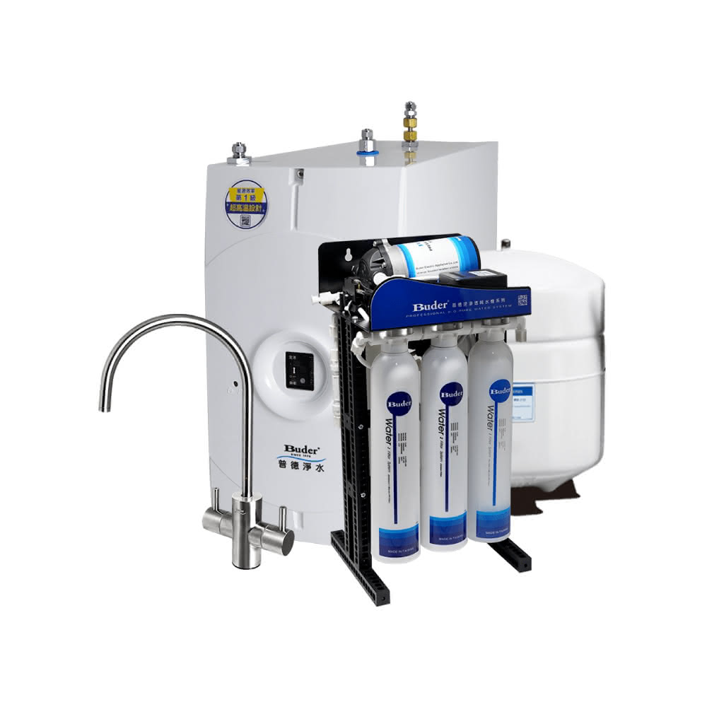 【Buder 普德】BD-3006A 廚下型冷水煮沸飲水機 搭配 RO-2604 五道RO逆滲透純水機省錢王-專業快速安裝