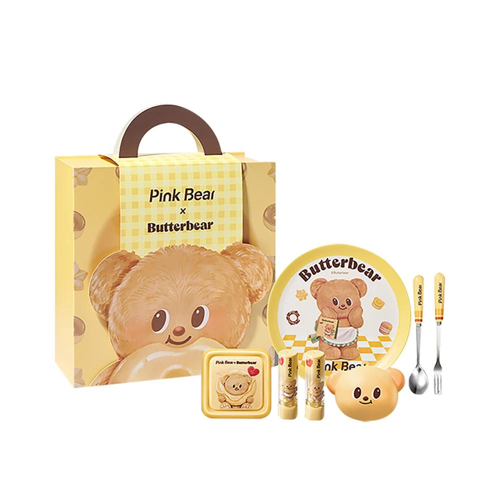 【Pink Bear】黃油小熊聯名款套裝禮盒 彩妝禮盒
