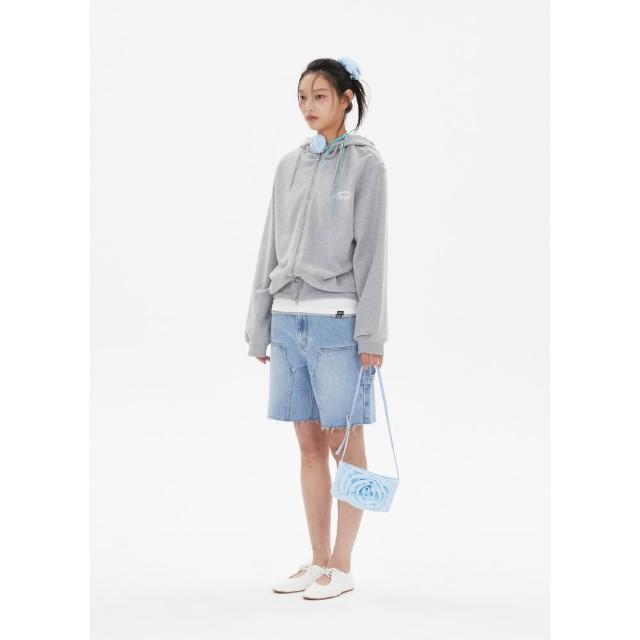 emis】預購韓國emis CORSAGE FLAT BAG 韓製皺褶花飾扁型斜背包