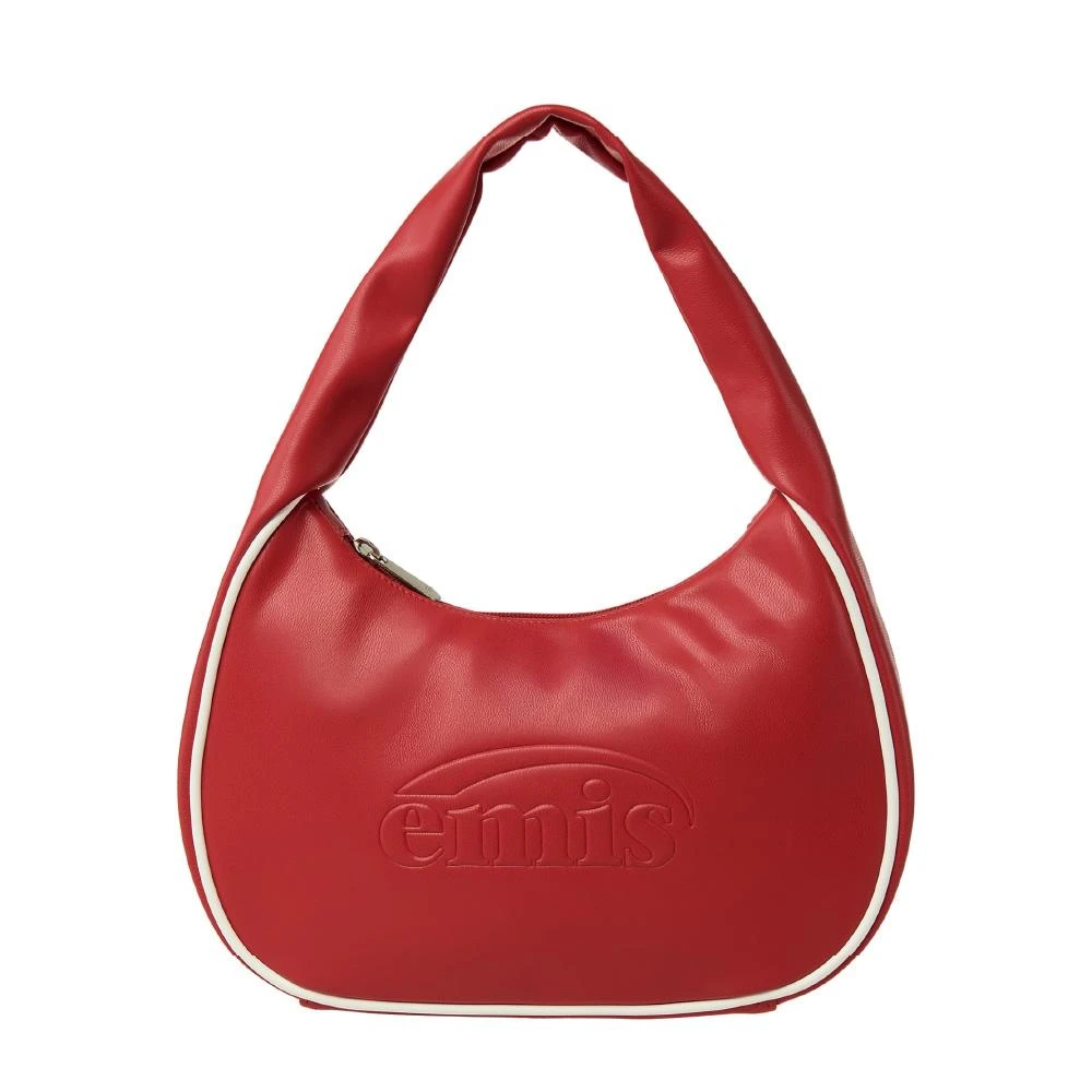 大人気 【EMIS】 EMBOSSED LOGO HOBO BAG ★送料・関税込★ ☆送料・関税込☆EMIS(エミス)☆PADDED HOBO BAG☆バッグ