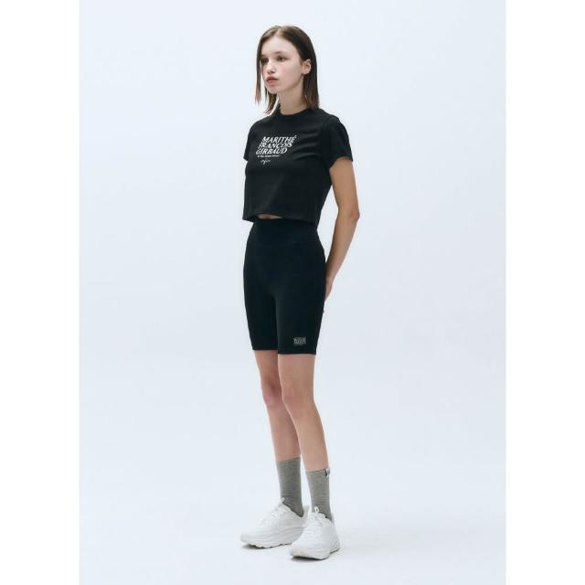 さらに100円引き◆MARITHE◆MOUVEMENT W AEROCOOL CROP TEE MOUVEMENT W AEROCOOL CROP TEE black - MARITHÉ+FRANҪOIS GIRBAUD