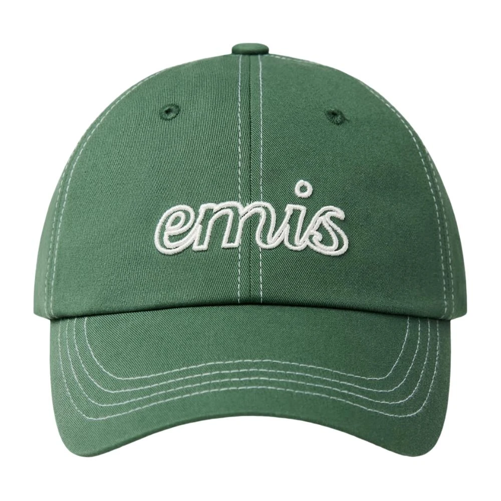 emis】預購LETTERING LOGO WHITE STITCH BALL CAP 白色車線字母