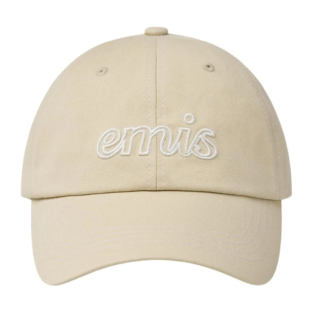 emis】預購LETTERING LOGO WHITE STITCH BALL CAP 白色車線字母