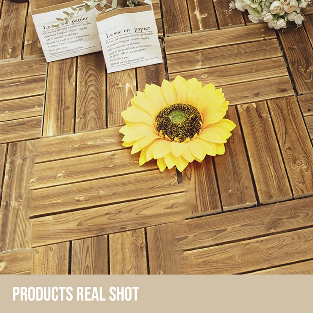 【JOEKI】木質地板外銷日本升級版 耐熱 實木地板 日式網紋 隔水 DIY拼接地板 花園地板 戶外地板