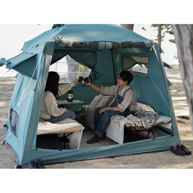 DOD - 小屋帳T4-825-BL/T4-825-BR 藍灰/棕色快搭帳我的家速立屋型帳