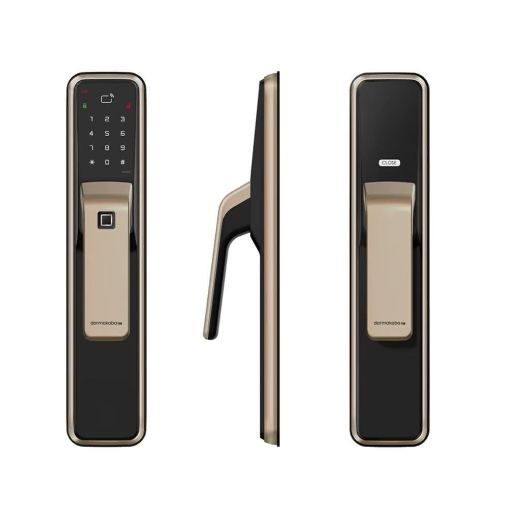 dormakaba AS850 dormakaba AS850 四合一電子鎖,支援指紋、感應卡(悠遊卡、一卡通、dormakaba專用卡)、密碼(4-12位數)、鑰匙開門。可登入100張感應卡及100組指紋,適用門厚4-10cm,使用8顆AA鹼性電池,電池壽命依使用頻率而定。緊急電源支援9V電池或TYPE-C外接行動電源。產地韓國,保固二年,NCC認證碼CCAN20LP1340T5,提供安全便捷的智慧門鎖解決方案。