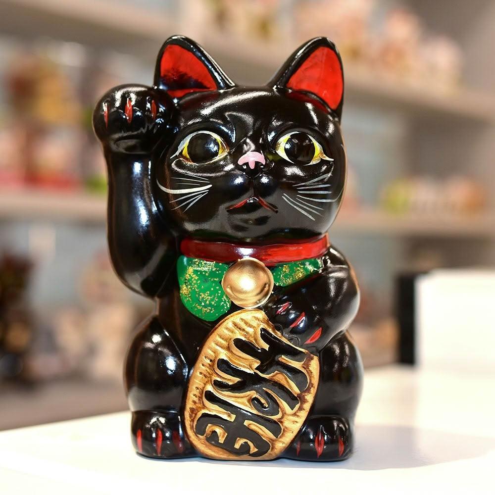 招き猫 陶器 置物3個　千万両　億万両 招き猫 陶器 置物3個 千万両 億万両