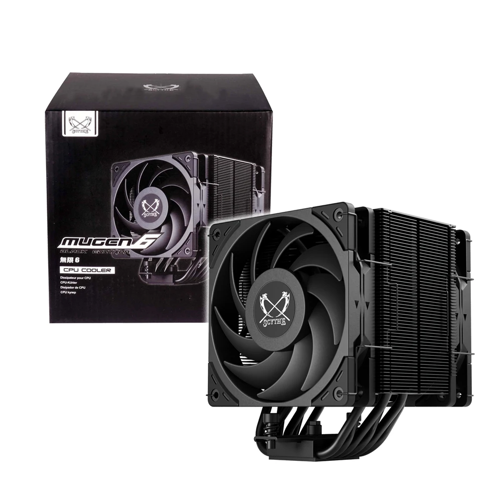【SCYTHE】鎌刀 SCMG-6000DBE 無限六 CPU散熱器(闇黑雙風版)