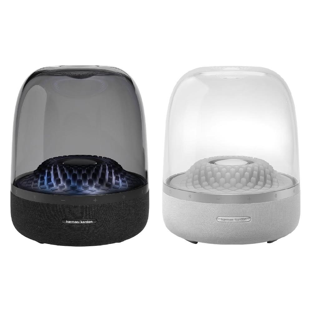 【Harman Kardon】哈曼卡頓 Harman Kardon Aura Studio 4 水母 藍牙喇叭 〔黑/白〕 rgb 五彩 琉璃 台灣公司貨