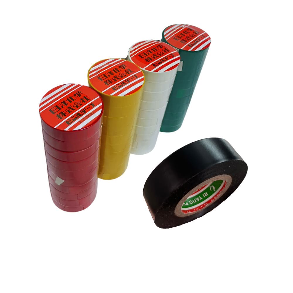 日洋 電氣絕緣膠帶 10入 PVC電氣膠帶18mm*16M 絕緣膠帶 電氣膠布 絕緣膠帶 電火布 膠帶 