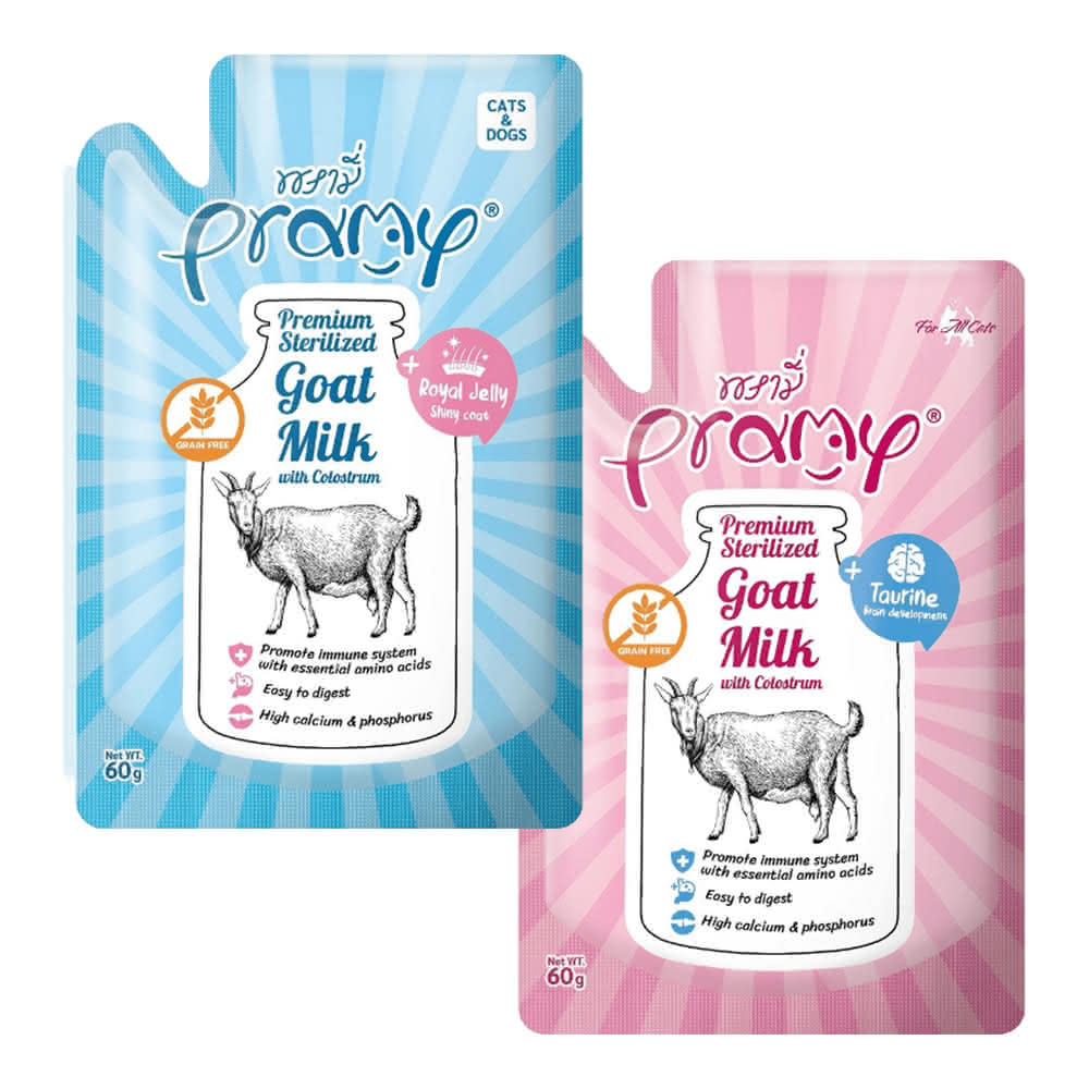 Pramy 普拉〉山羊奶+初乳60g/瓶犬貓適用寵物羊奶初牧羊奶犬貓牛奶(寵物