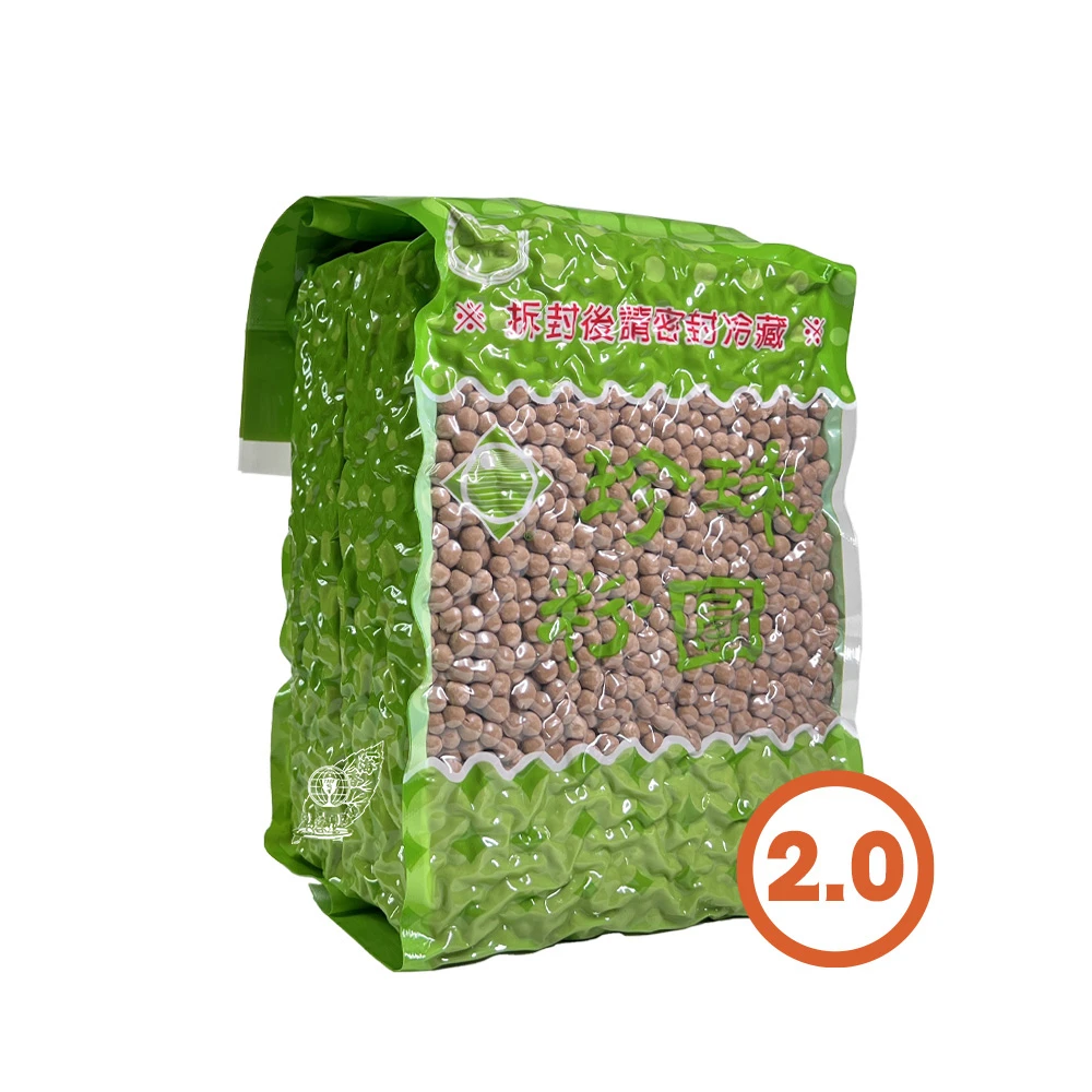 粉圓2.0/6.5mm 珍珠 黑糖風味 3公斤x1包(黑糖風味粉圓 營業用 大包 手搖飲 冰品豆花 飲料店 珍珠奶茶)