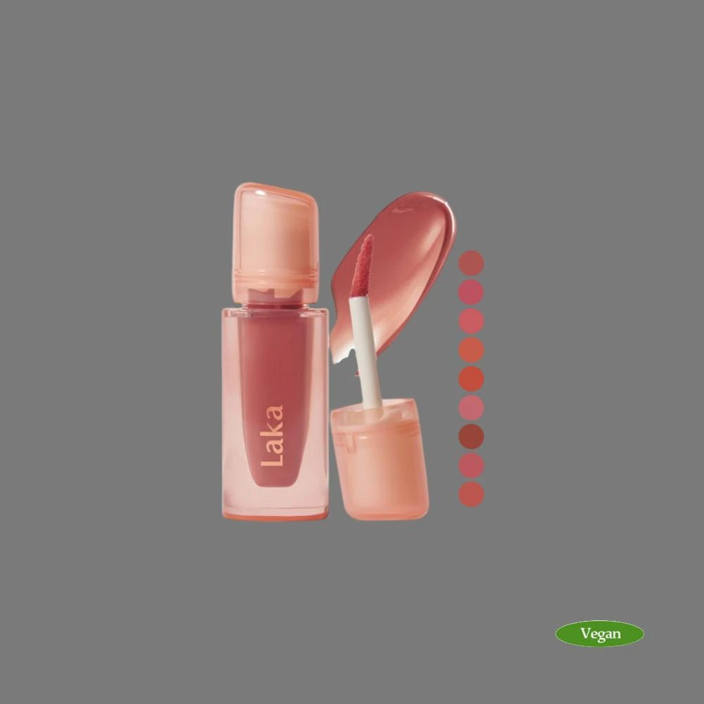 【Laka】« lacarpe » 持久裸光凍唇蜜 10色 4.6g（純素｜無性別彩妝｜水光｜裸色｜嘟嘟唇｜果汁軟糖｜超持久顯色｜自然染唇｜不黏膩）